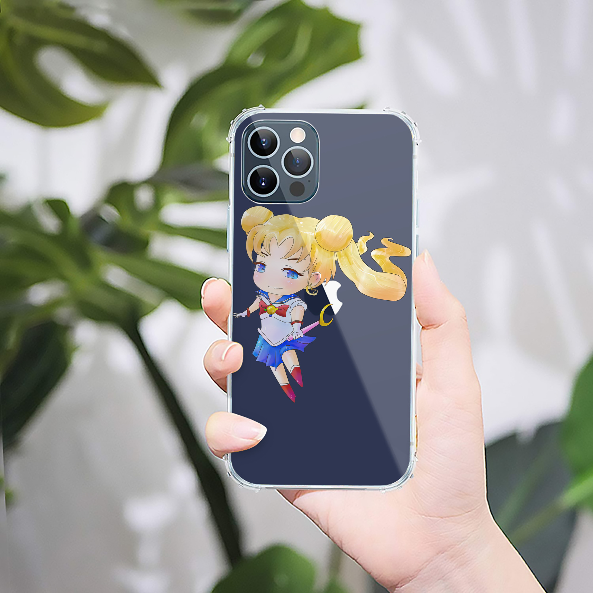 （画像用） 美少女戦士セーラームーン 愛野 美奈子 あいの みなこ Sailor Moon Aino Minako 【iPhone 12シリーズ対応】透明スマホケース（クリアソフトケース）